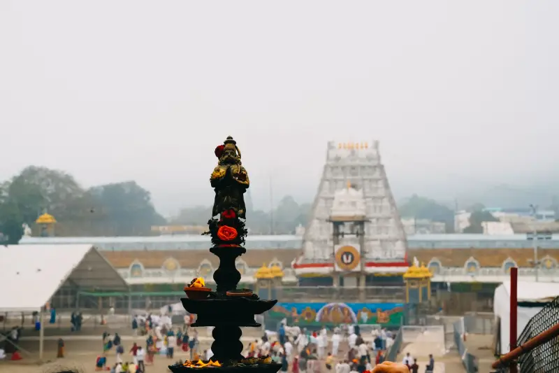 The Sri Venkateswara temple at Tirumala, above Tirupati
